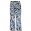 Kind Red 'Rhinestone Camo' Stacked Pants (Green Camo) KD2228