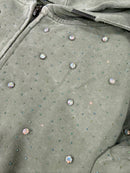 Rebel Denim 'Diamond' Fleece Hoodie (Sage) 652-355 - FRESH N FITTED