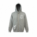 Highly Undrtd 'Above All' Rhinestone Zip-Up Hoodie (Grey) UF5604