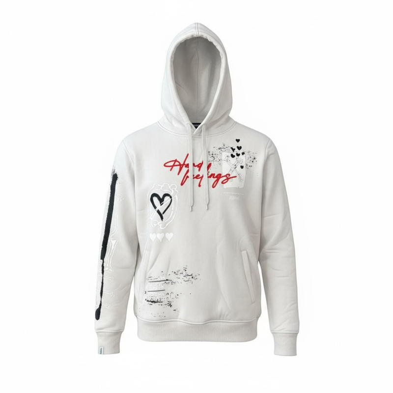 Highly Undrtd 'Fake Love' Hoodie (Cloud) UF5607
