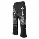 Highly Undrtd Kids 'Divine' Stacked Joggers (Black) UF5203K - FRESH N FITTED