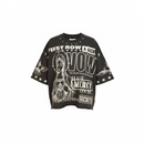 First Row ‘A Sacred Vow Secrets Blessing' Cropped T-Shirt (Grey) FRM1028A