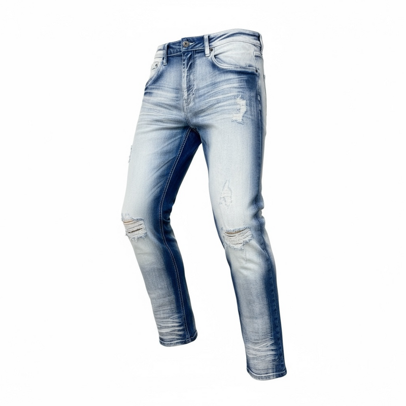 Spark Slim Fit Stretch Denim (Blue Sand) S4403