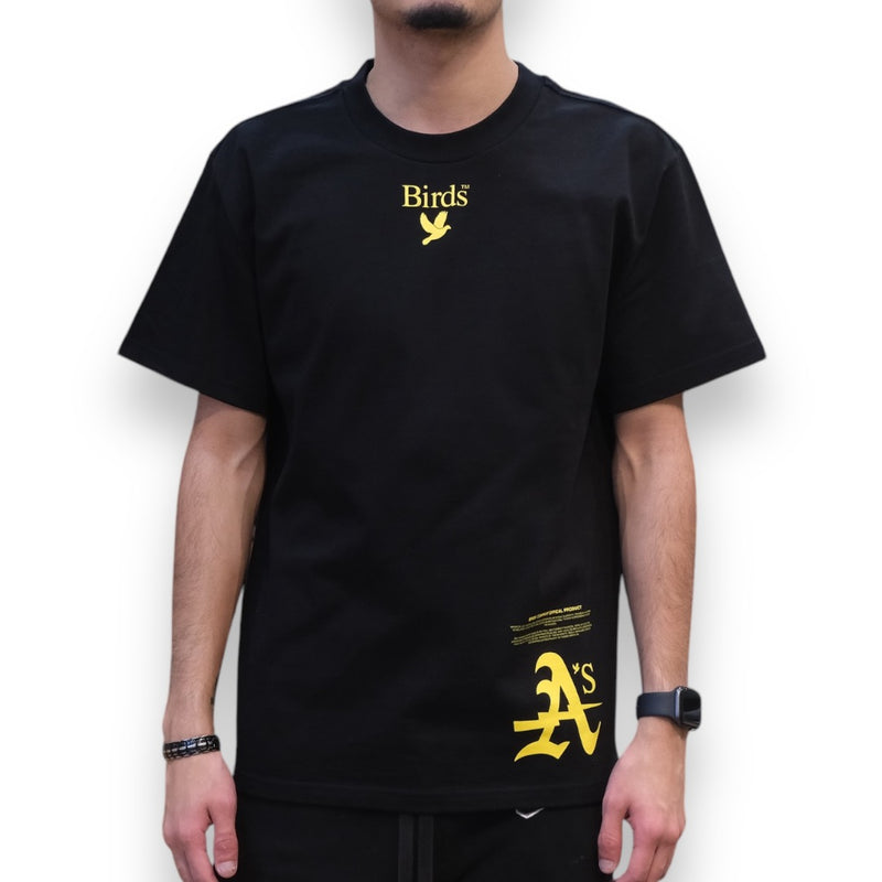 Birds "Athletic" Black Ultra-Premium Oversized S/S Box T-Shirt