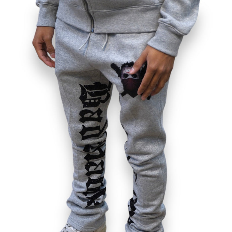 Roku Studio 'Bad Habits' Stacked Sweatpants (Grey)