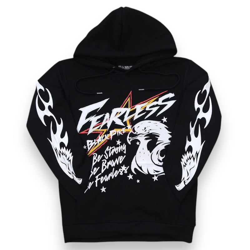 Black Pike 'Fearless' Hoodie (Black) FB2460