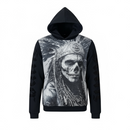 Black Pike 'Saint Skull' Tapestry Hoodie (Black) FB2554