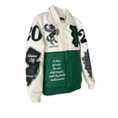 8IGHTH/DSTRKT 'Pegasus' Varsity Jacket (Green/ Natural) DF5506 - FRESH N FITTED