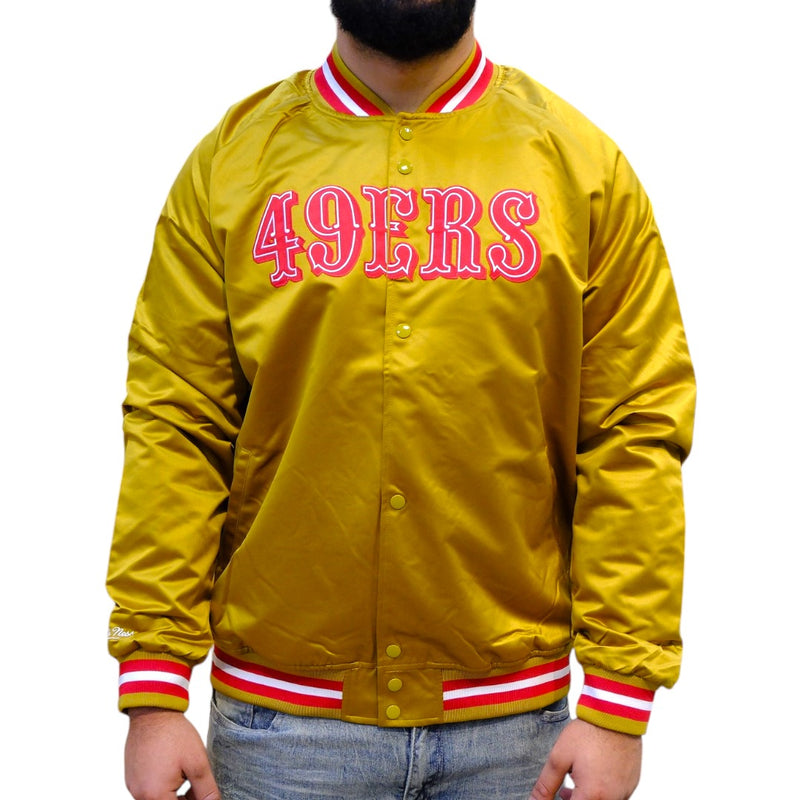 Mitchell & Ness San Francisco 49ers Lightweight Satin Jacket (Gold) SJKT6296