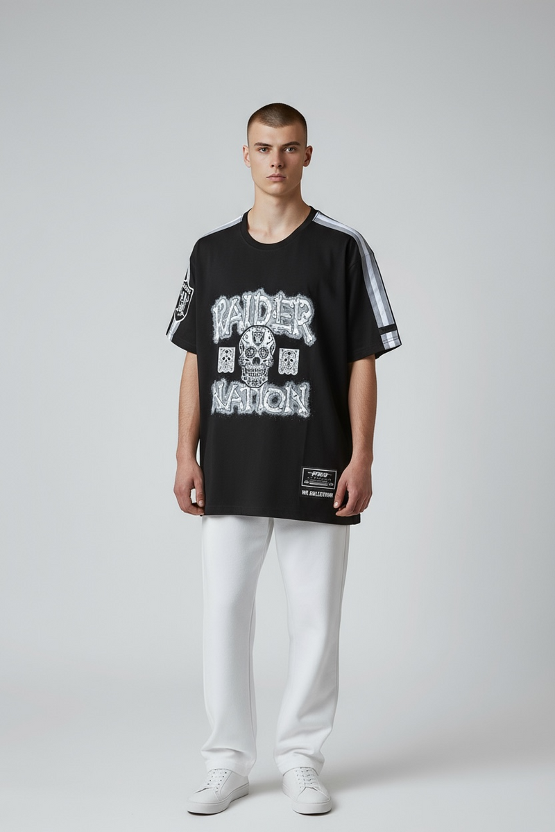 Pro Standard Las Vegas Raiders 'Bones' T-Shirt (Black) FOR1411298 - FRESH N FITTED