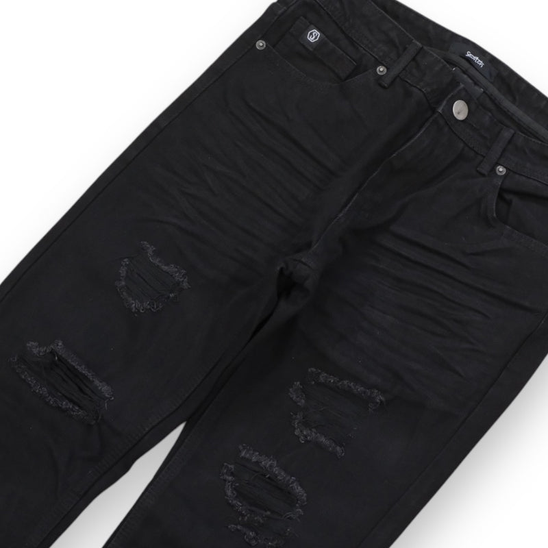 Switch 'Damaged Basic' Denim (Jet Black) SF4600