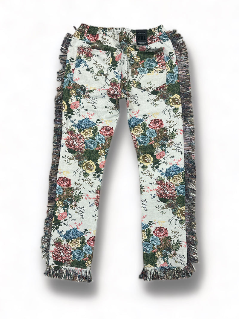 Majestik 'Floral Jacquard' Tapestry Pants - Fresh N Fitted Inc