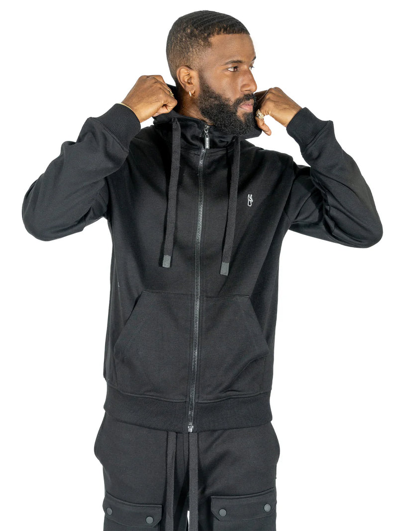 Makobi 'Essentials' Fleece Hoodie (Black) M5335