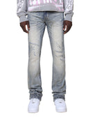 Smoke Rise 'All Rhinestone' Stacked Flare Denim (Mojave Blue) JP25536