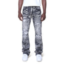 Smoke Rise Denim Stacked Pants (Titan Grey) JP25609