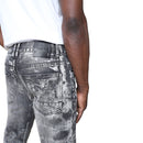 Smoke Rise Denim Stacked Pants (Titan Grey) JP25609