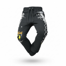 Highly Undrtd ‘Obsessive Culture' Stacked Joggers (Black) UF5209