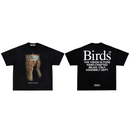 Birds 'Blindfold' Black Oversized Ultra-Premium Box S/S T-Shirt - FRESH N FITTED