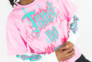 Rebel Minds 'Trust No One' L/S T-Shirt (Pink) 152-213
