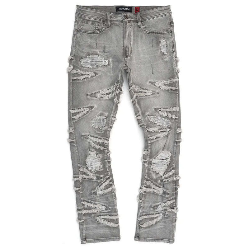 Makobi 'Lombardi' Denim (Gray Wash) M1956