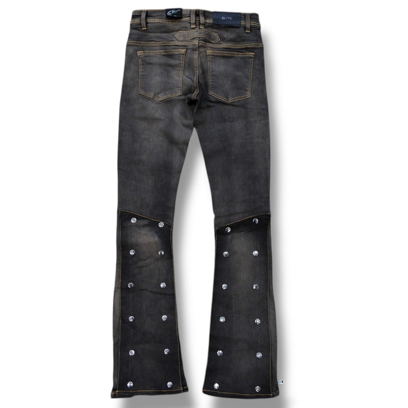 Elite Denim Padded Premium Stacked Jeans (Bronze) 19426