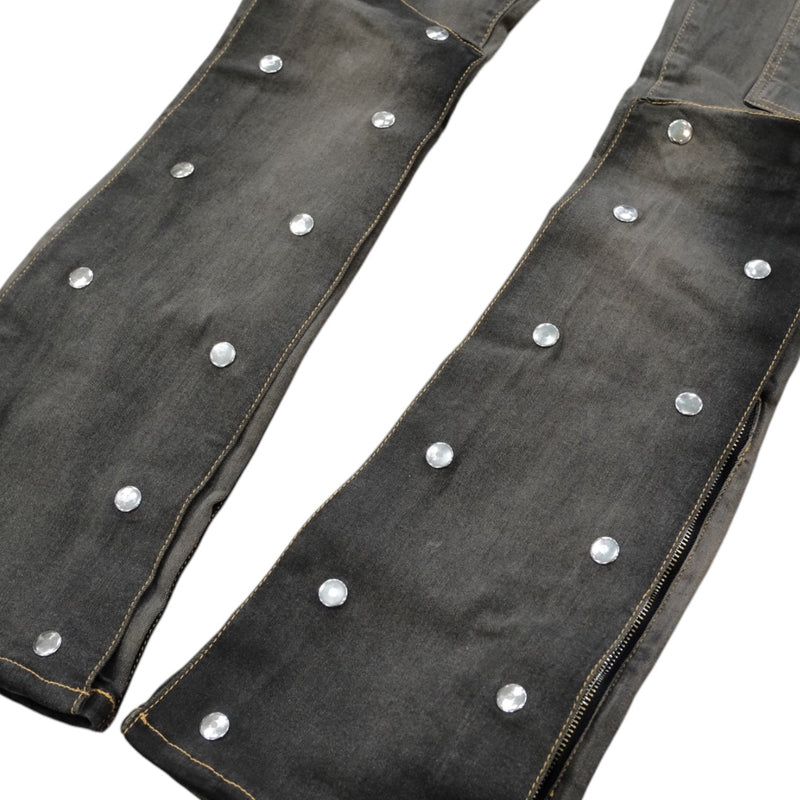 Elite Denim Padded Premium Stacked Jeans (Bronze) 19426