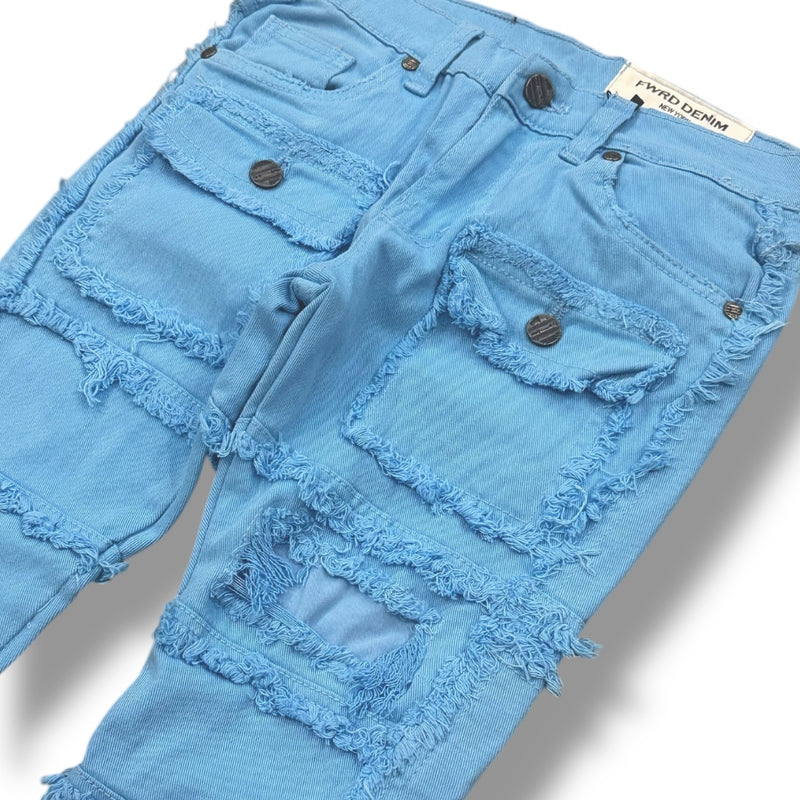 FWRD Kids 'Static’ Stacked Denim (Carolina Blue) FW-330044K