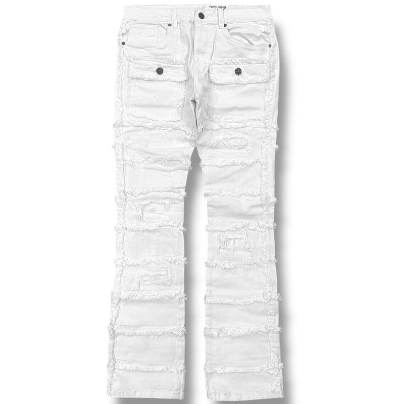 FWRD 'Static Layer Twill Stacked Denim' FW-330044 (White)