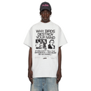 Birds 'Destroy Minds' White Oversized Ultra-Premium Box S/S T-Shirt