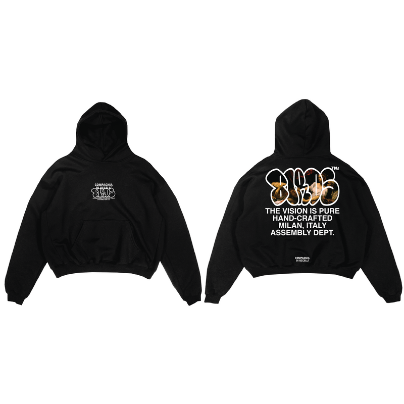 Birds 'Kiss Of Death' Onyx Ultra-Premium Oversized Hoodie
