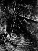 Qualified Denim Corduroy Cargo Pants (Black) QDL-166135 - Fresh N Fitted Inc