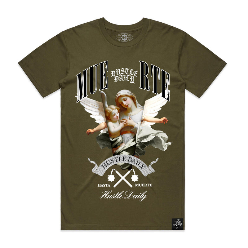 Hasta Muerte 'Slipt VM' T-Shirt (Army) - Fresh N Fitted Inc