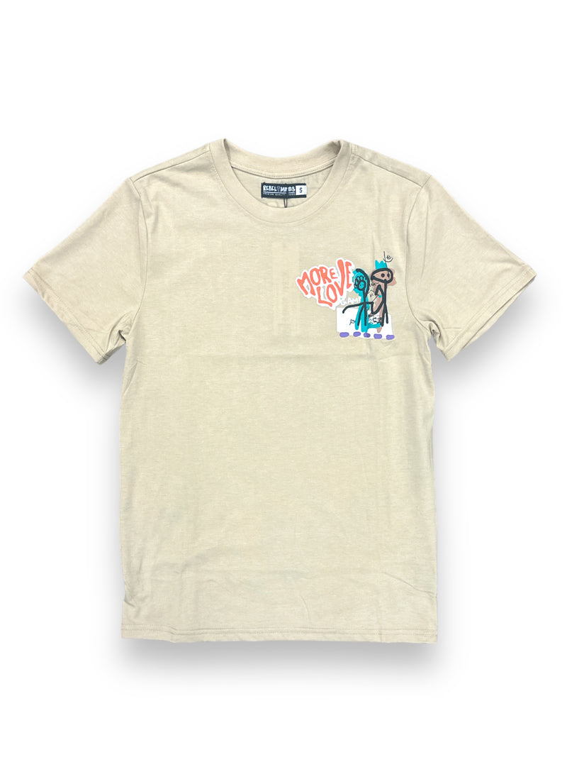 Rebel Minds 'More Love' T-Shirt In Khaki - 141-175 - Fresh N Fitted Inc