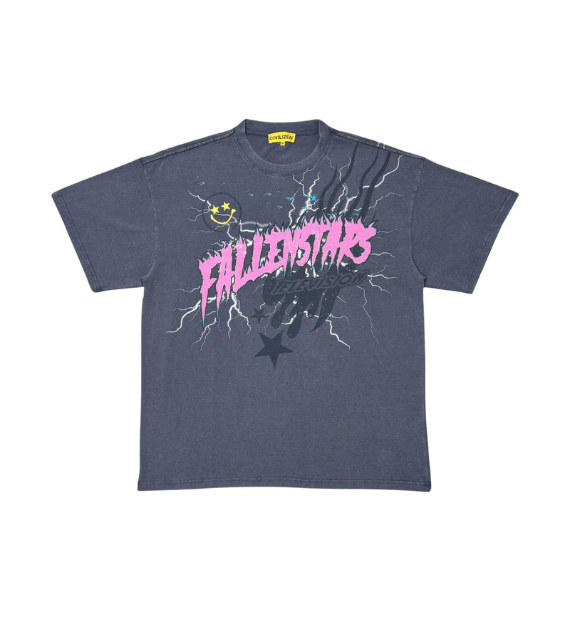 Civilized 'Falling Star' T-shirt (Charcoal) CV5712 - Fresh N Fitted Inc
