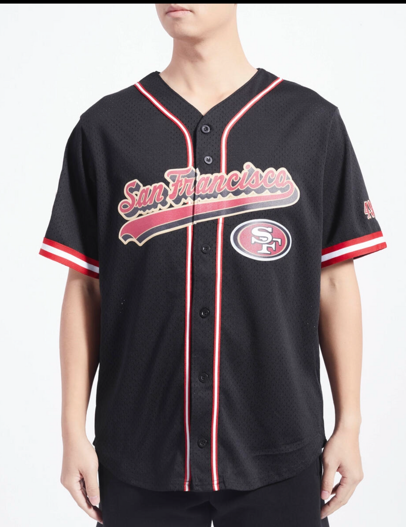 Pro Standard San Francisco 49ers Mesh Pro Team Jersey (Black/Red) FS41410156 - Fresh N Fitted Inc