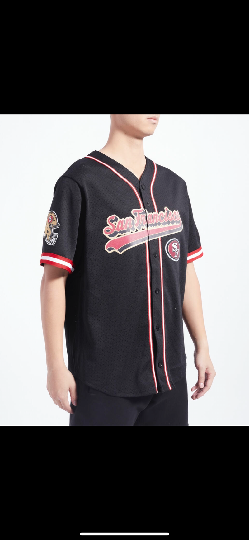 Pro Standard San Francisco 49ers Mesh Pro Team Jersey (Black/Red) FS41410156 - Fresh N Fitted Inc