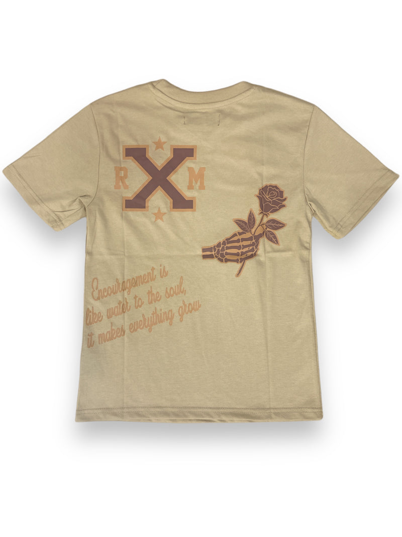 Rebel Minds Kids 'MMXV' T-Shirt (Khaki) 841-B101 - FRESH N FITTED-2 INC