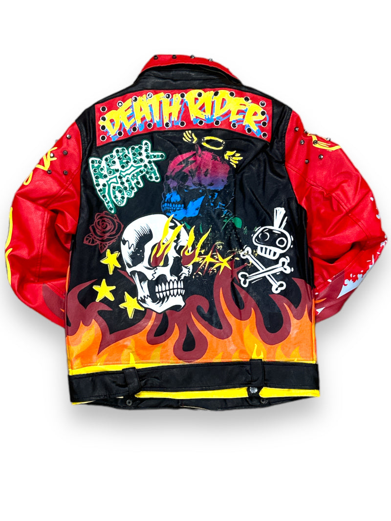 Rebel Minds Leather Biker Jacket (Black) 621-581 - FRESH N FITTED-2 INC
