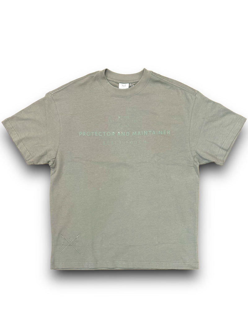 Protector and Maintainer 'Built Tough' T-Shirt (Olive) - FRESH N FITTED-2 INC