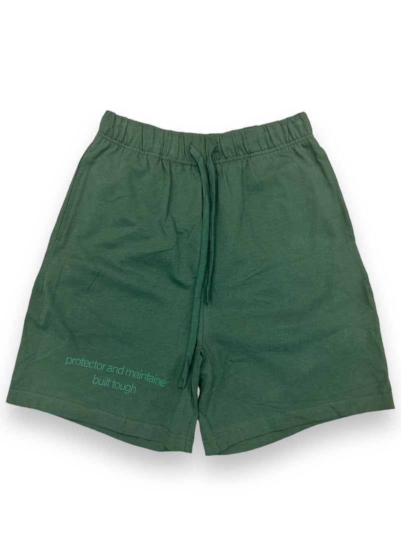 Protector and Maintainer 'Built Tough' Shorts (Green) - FRESH N FITTED-2 INC