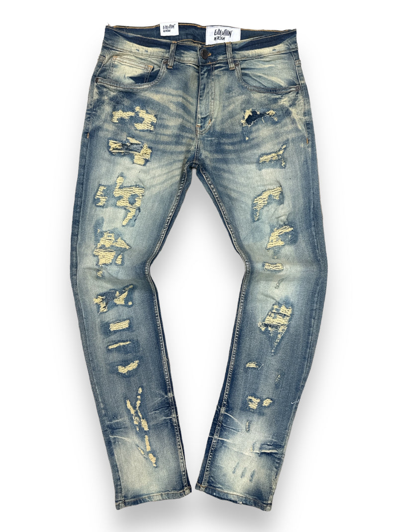 Evolution 'Rock The Bells' Denim (Lt.Tint) EV-330141 - FRESH N FITTED-2 INC