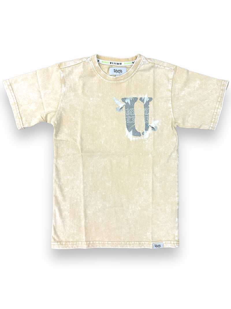 Highly Undrtd Kids 'Clique Rolls' Tee (Beige) US4103W-T/K - FRESH N FITTED-2 INC