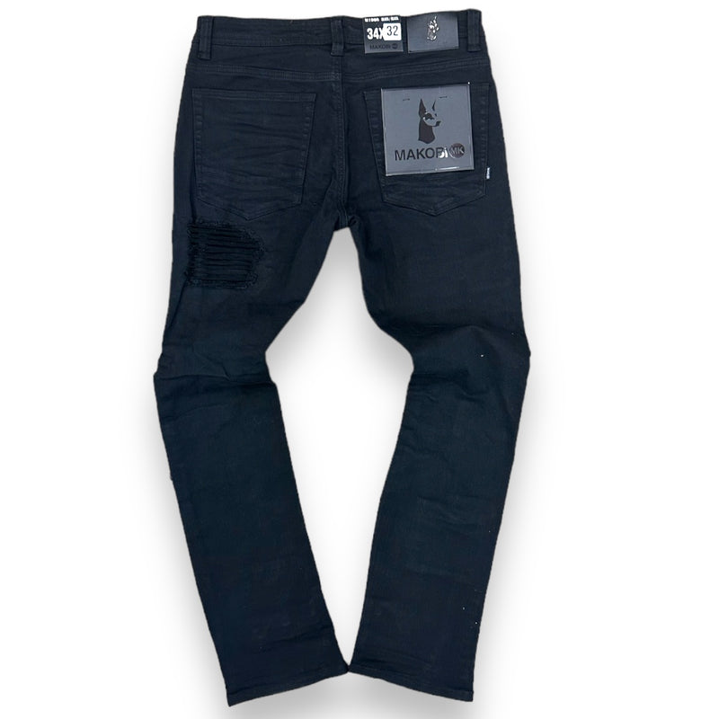 Makobi 'Cesare' Jeans (Black) M1968 - FRESH N FITTED-2 INC