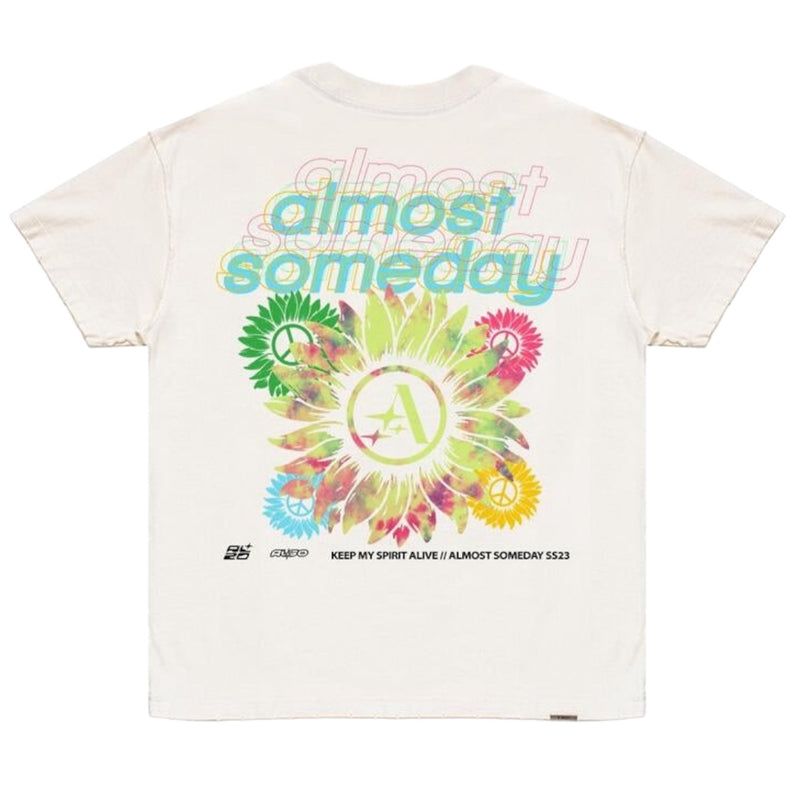 Almost Someday 'Alive' T-Shirt (Cream) Asc5-16 - FRESH N FITTED-2 INC