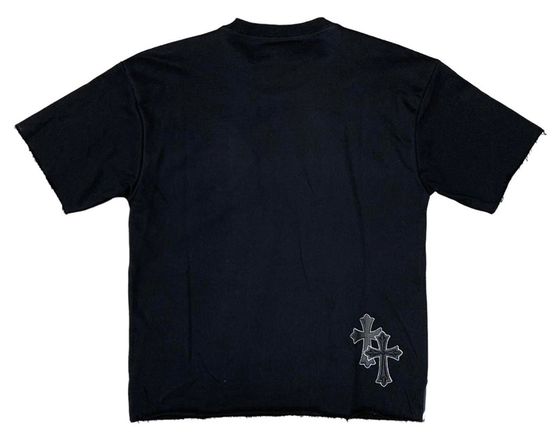 BKYS 'Satin Applique' Terry T-Shirt (Black) T1089 - FRESH N FITTED-2 INC