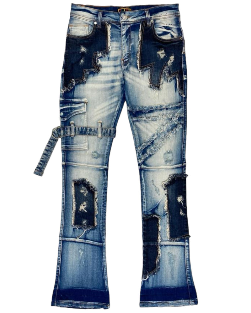 Elite Denim 'Rocky' Premium Stacked Denim (Blue) 19295 - FRESH N FITTED-2 INC