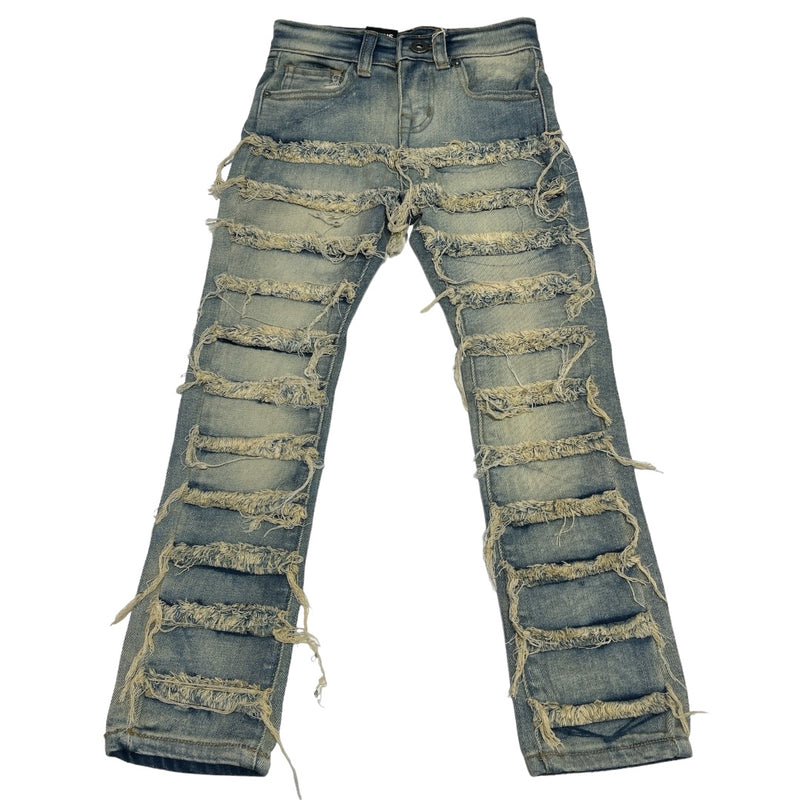 Focus Kids 'Ripped' Stacked Denim (Vintage) 3364 - FRESH N FITTED-2 INC