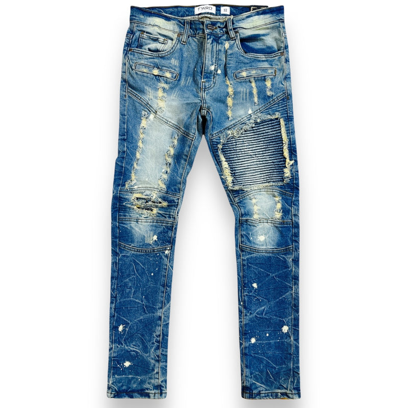 FWRD Moto Jeans (Lt.Tint) 33574 - FRESH N FITTED-2 INC