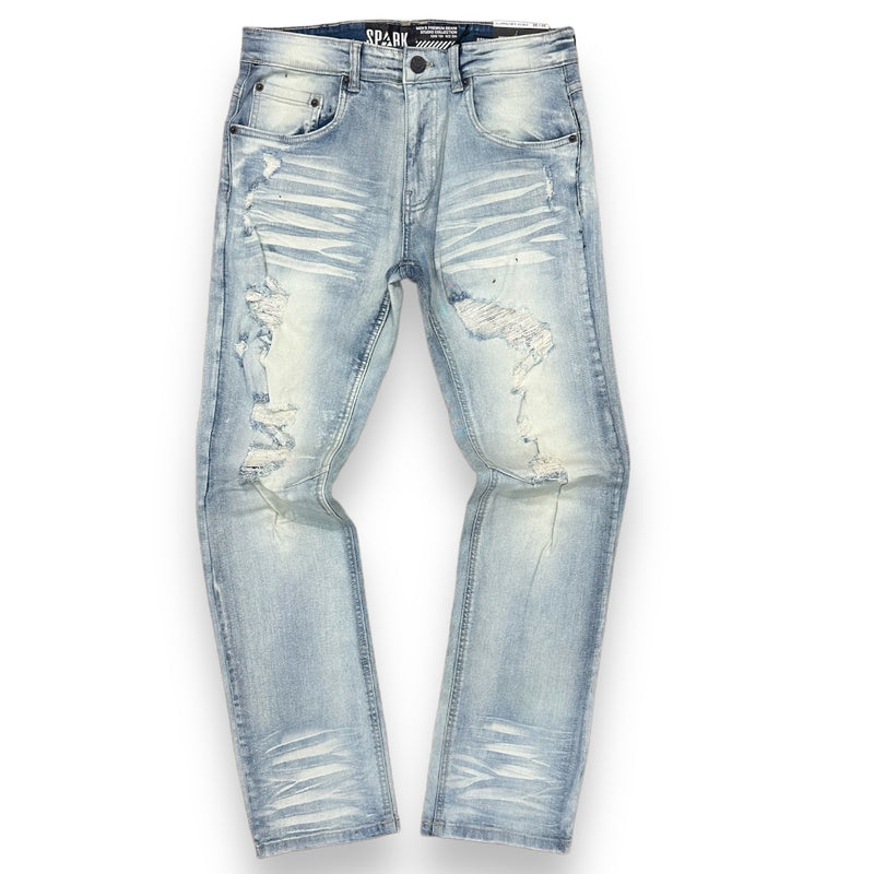 Spark Slim Straight Stretch Denim (Tint) S4404 - FRESH N FITTED-2 INC