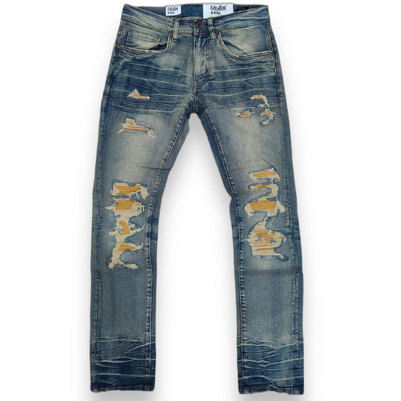 Evolution 'Patched' Denim EV-33901 - FRESH N FITTED-2 INC